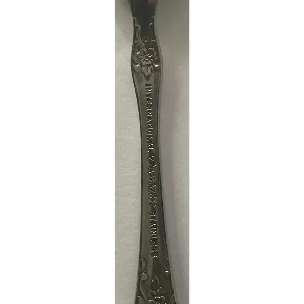 International LA‎ FRANCE Decorator Stainless Glossy Silverware Flatware Teaspoon